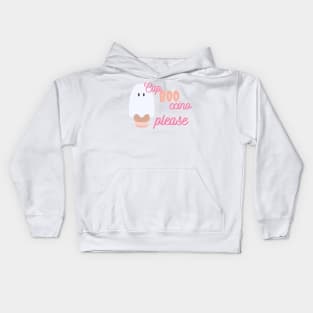 Cap boo ccino please Kids Hoodie